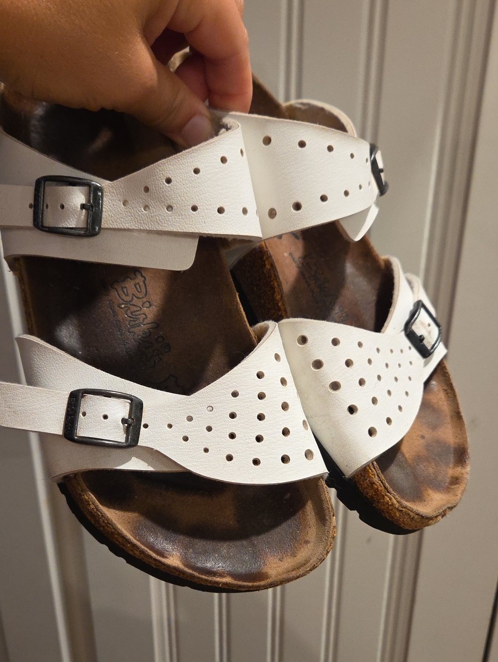 Birkenstock Birki's White Womens Sandals 38